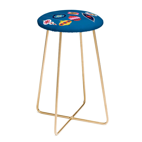 Showmemars Retro Christmas Baubles Counter Stool