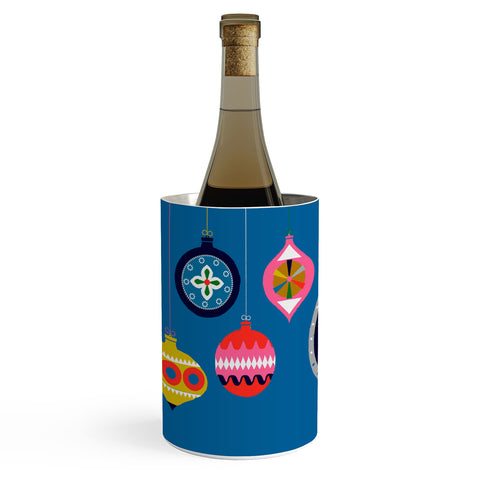 Showmemars Retro Christmas Baubles Wine Chiller