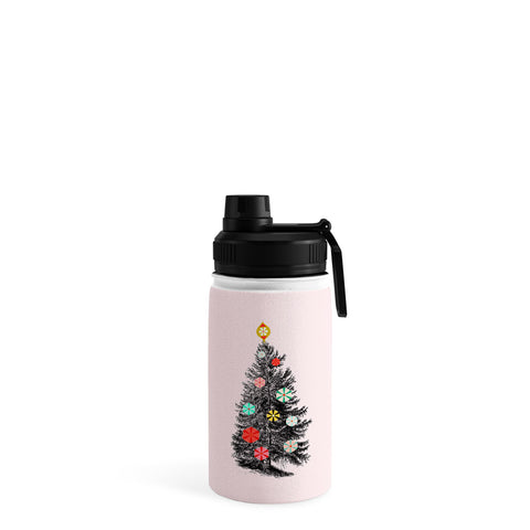 Showmemars Retro Christmas tree no2 Water Bottle
