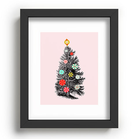 Showmemars Retro Christmas tree no2 Recessed Framing Rectangle