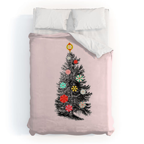 Showmemars Retro Christmas tree no2 Duvet Cover