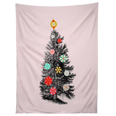 Showmemars Retro Christmas tree no2 Tapestry