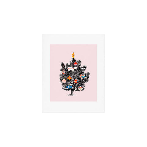 Showmemars Retro Christmas tree no3 Art Print