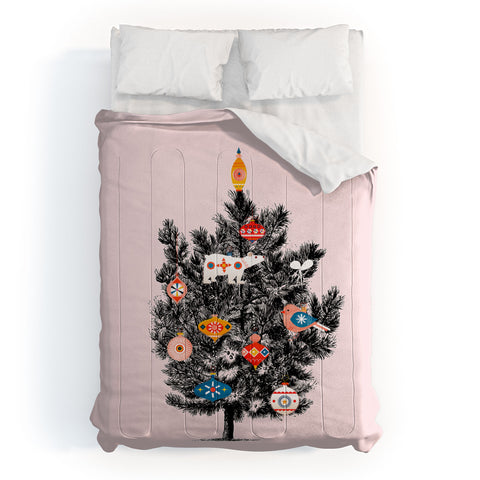 Showmemars Retro Christmas tree no3 Comforter
