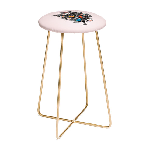 Showmemars Retro Christmas tree no3 Counter Stool