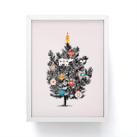 Showmemars Retro Christmas tree no3 Framed Mini Art Print