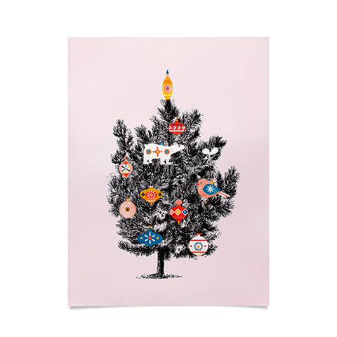 Showmemars Retro Christmas tree no3 Poster
