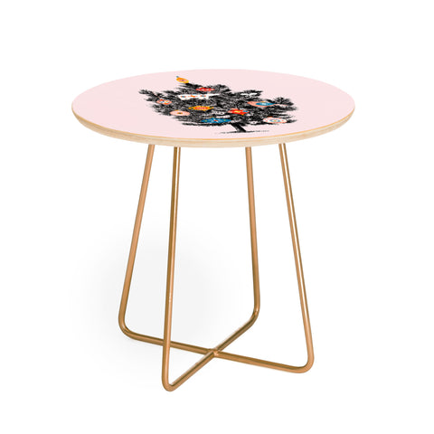 Showmemars Retro Christmas tree no3 Round Side Table
