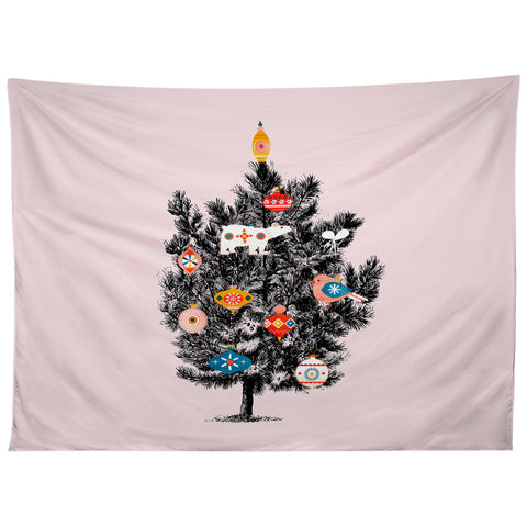 Showmemars Retro Christmas tree no3 Tapestry
