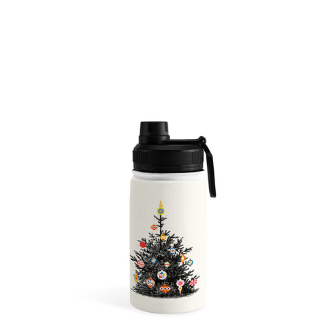 Showmemars Retro Decorated Christmas Tree Water Bottle