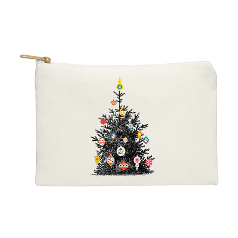 Showmemars Retro Decorated Christmas Tree Pouch