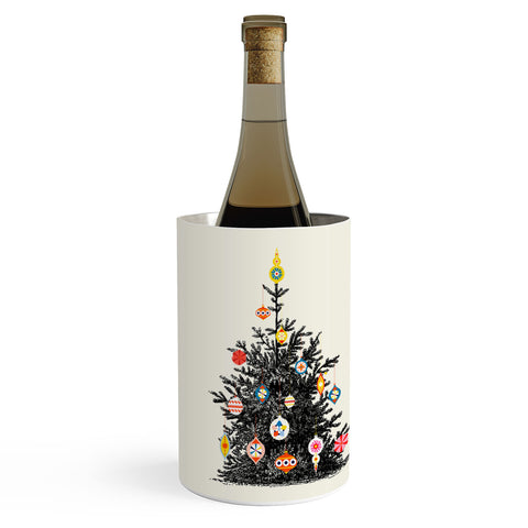Showmemars Retro Decorated Christmas Tree Wine Chiller