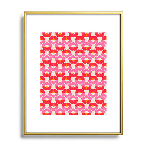 Showmemars Retro pattern Metal Framed Art Print