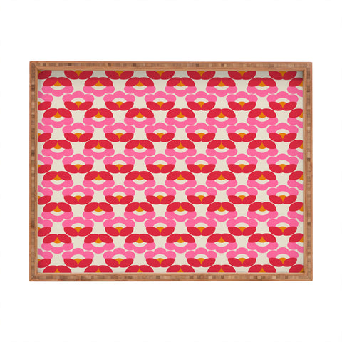 Showmemars Retro pattern Rectangular Tray