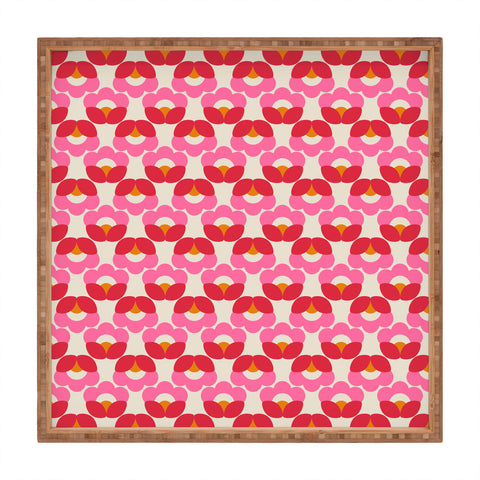 Showmemars Retro pattern Square Tray