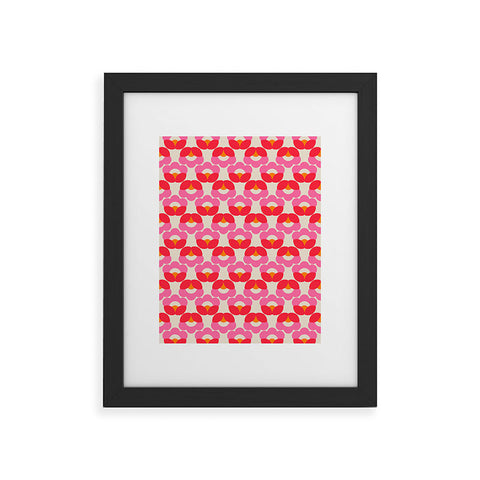 Showmemars Retro pattern Framed Art Print