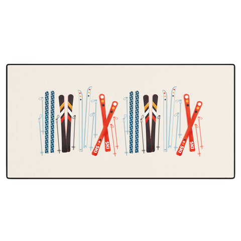 Showmemars Retro Ski Illustration Desk Mat