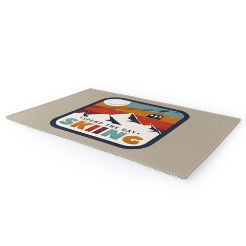 Showmemars Spend The Day SkiingSki Badge Area Rug