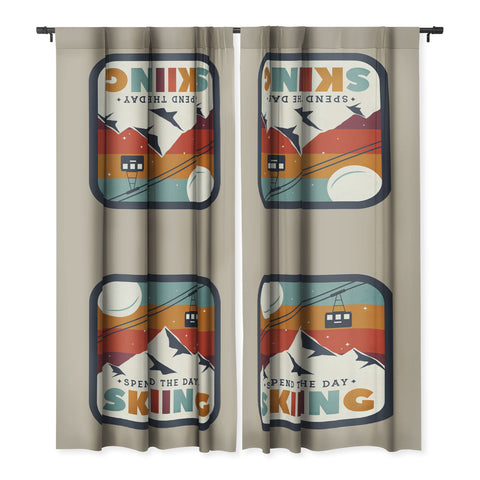 Showmemars Spend The Day SkiingSki Badge Blackout Non Repeat