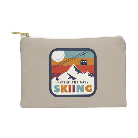 Showmemars Spend The Day SkiingSki Badge Pouch