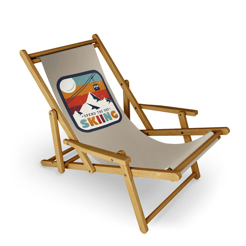 Showmemars Spend The Day SkiingSki Badge Sling Chair