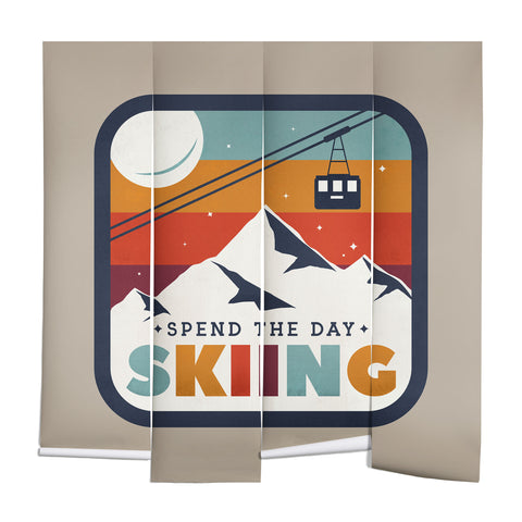Showmemars Spend The Day SkiingSki Badge Wall Mural