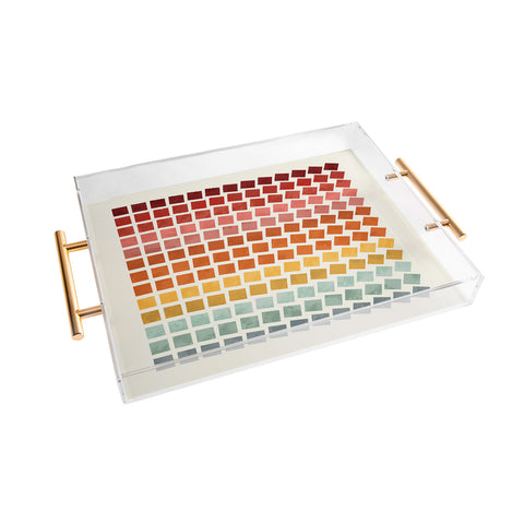Showmemars Squares rotation Acrylic Tray