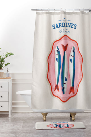 showmemars The Best Fish In Town Shower Curtain And Mat