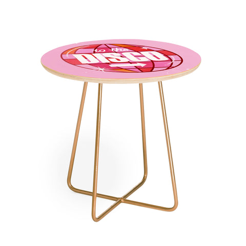 Showmemars To The Disco Round Side Table