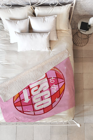Showmemars To The Disco Fleece Throw Blanket