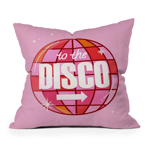 Showmemars To The Disco Outdoor Throw Pillow