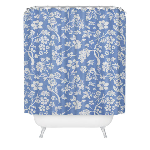 Showmemars Vintage Style Chintz Florals Shower Curtain
