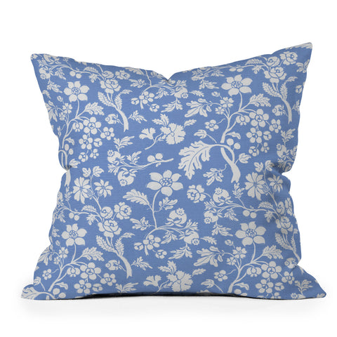 Showmemars Vintage Style Chintz Florals Outdoor Throw Pillow