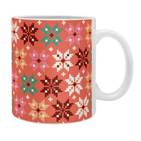 Showmemars Winter Quilt Pattern no2 Coffee Mug