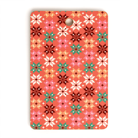 Showmemars Winter Quilt Pattern no2 Cutting Board Rectangle