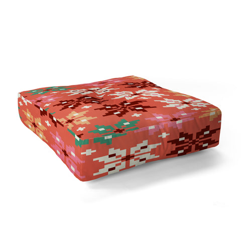 Showmemars Winter Quilt Pattern no2 Floor Pillow Square