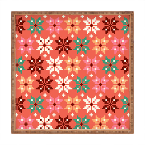 Showmemars Winter Quilt Pattern no2 Square Tray