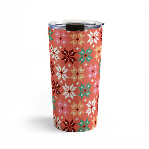 Showmemars Winter Quilt Pattern no2 Travel Mug