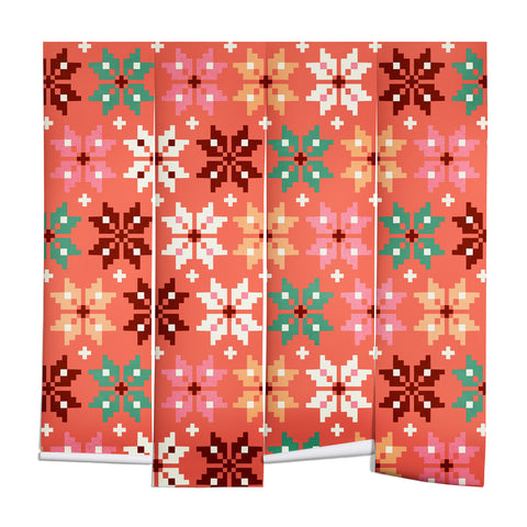 Showmemars Winter Quilt Pattern no2 Wall Mural