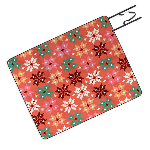 Showmemars Winter Quilt Pattern no2 Picnic Blanket