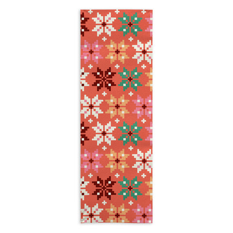 Showmemars Winter Quilt Pattern no2 Yoga Towel