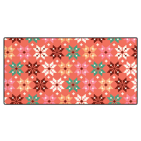 Showmemars Winter Quilt Pattern no2 Desk Mat