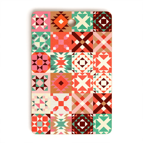 Showmemars Winter Quilt Pattern no4 Cutting Board Rectangle