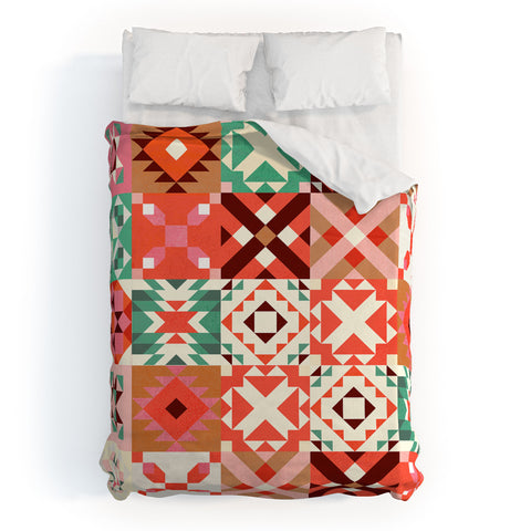 Showmemars Winter Quilt Pattern no4 Duvet Cover