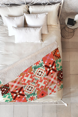 Showmemars Winter Quilt Pattern no4 Fleece Throw Blanket