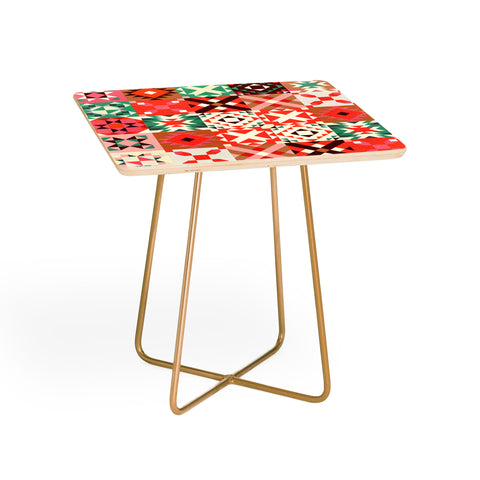 Showmemars Winter Quilt Pattern no4 Side Table