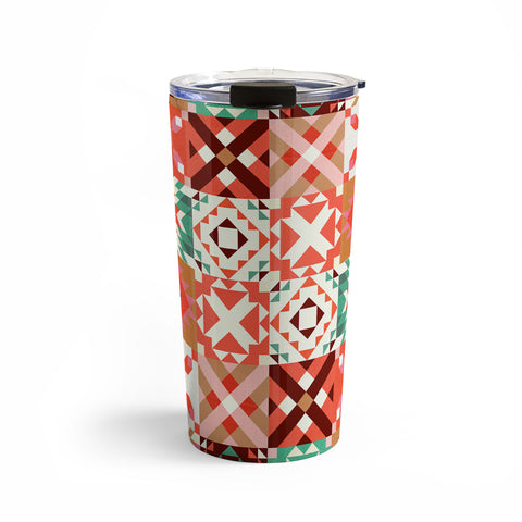 Showmemars Winter Quilt Pattern no4 Travel Mug