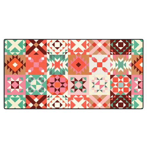 Showmemars Winter Quilt Pattern no4 Desk Mat