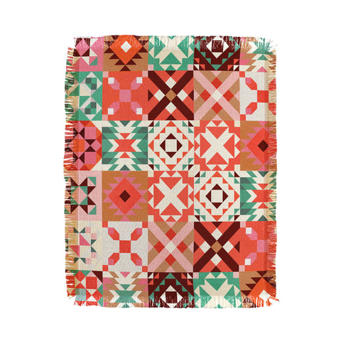 Showmemars Winter Quilt Pattern no4 Throw Blanket