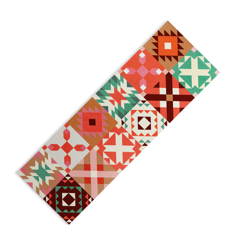 Showmemars Winter Quilt Pattern no4 Yoga Mat